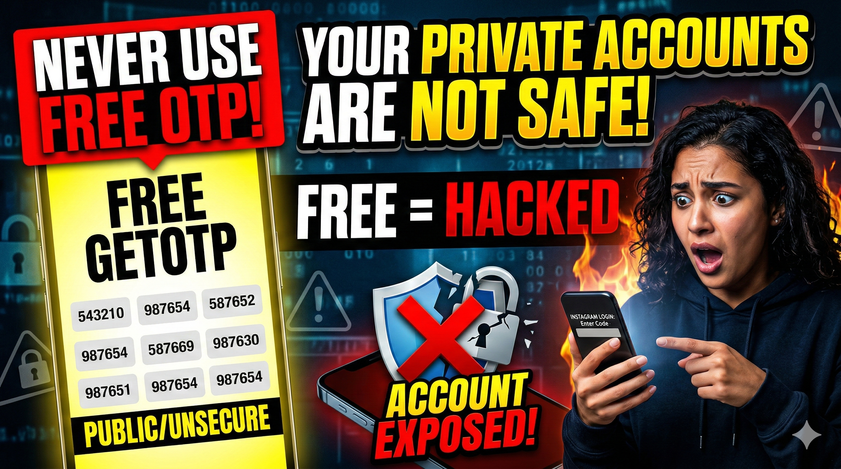 Why You Should Never Use getotp free Services for Private Accounts